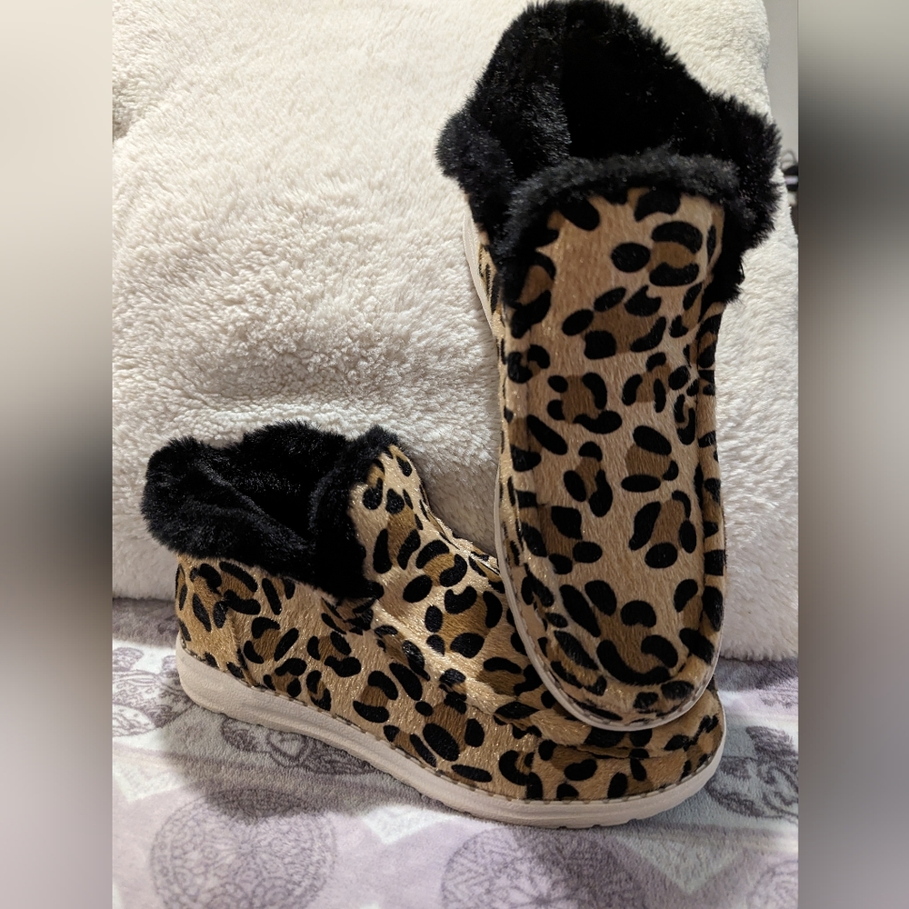 Black Leopard Womens Shoes